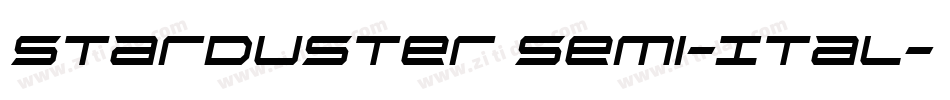Starduster Semi-Ital字体转换